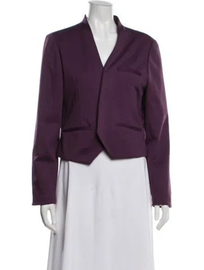Pre-owned Cynthia Rowley Blazer In Purple