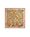 Cynthia Rowley Bloom Silk Scarf In Brown
