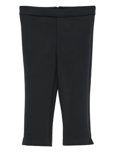 Cynthia Rowley Bonded Capris Shorts In Black