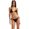 Cynthia Rowley Calypso Bikini Top In Black