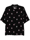 Cynthia Rowley Blake Camp Shirt In Black