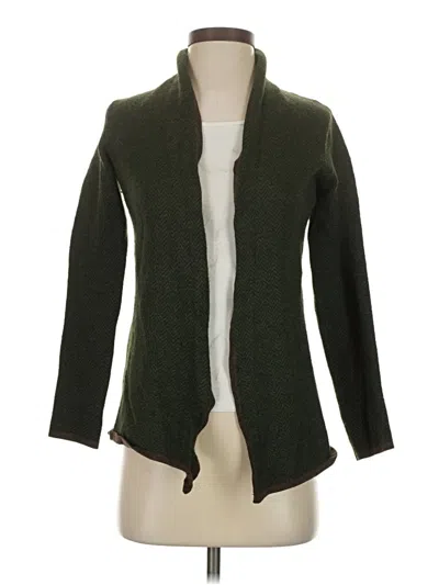 Pre-owned Cynthia Rowley Cardigan Sweater In Green