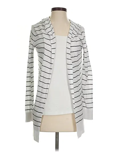 Pre-owned Cynthia Rowley Cardigan Sweater In Silver