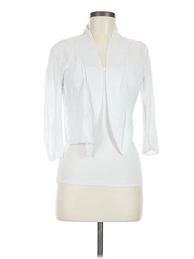 Pre-owned Cynthia Rowley Cardigan Sweater In White