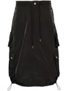 Cynthia Rowley Cargo Midi Skirt In Schwarz