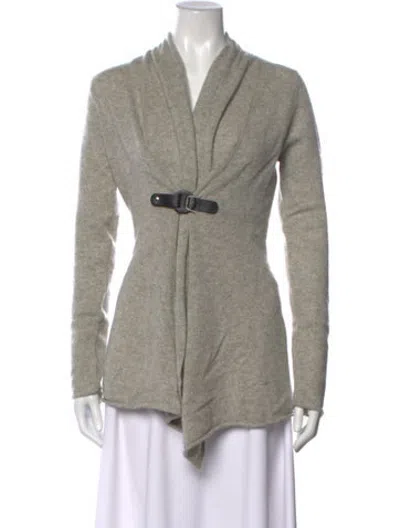 Pre-owned Cynthia Rowley Cashmere Cowl Neck Sweater In Grey