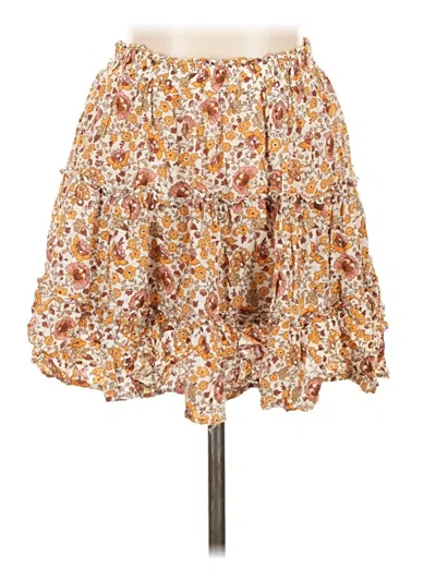Pre-owned Cynthia Rowley Casual Skirt In Yellow