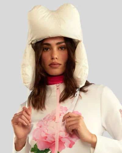Cynthia Rowley Women's Puffy Trapper Hat In White