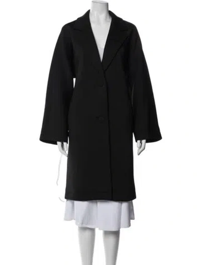 Pre-owned Cynthia Rowley Coat In Black