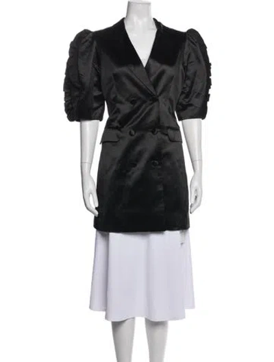 Pre-owned Cynthia Rowley Coat In Blue