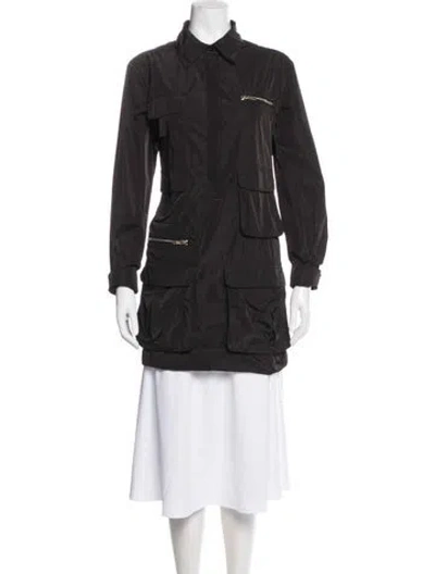 Pre-owned Cynthia Rowley Coat In Gray