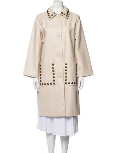 Pre-owned Cynthia Rowley Coat In Neutrals