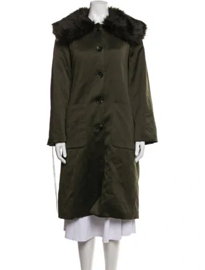 Pre-owned Cynthia Rowley Coat W/ Tags In Green