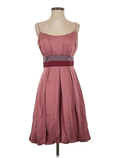 Pre-owned Cynthia Rowley Cocktail Dress In Burgundy