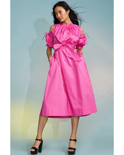 Cynthia Rowley Cold; Shoulder Dress In Pink