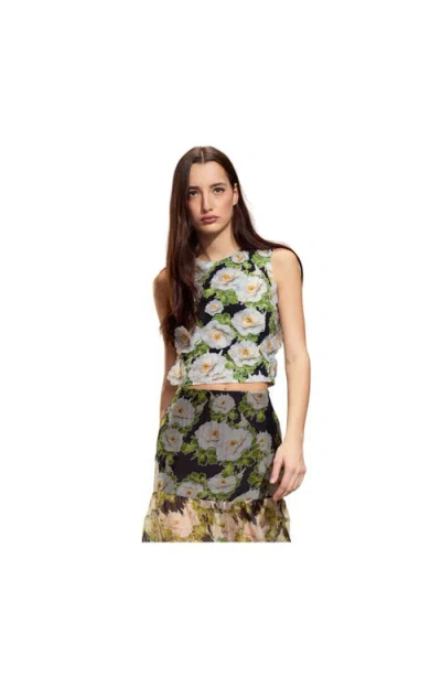 Cynthia Rowley Cornelia Flower Applique Top