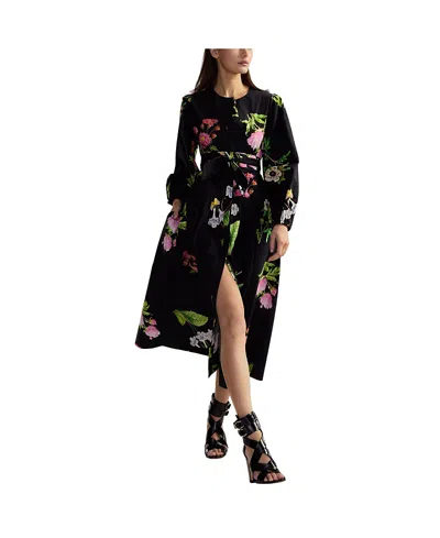CYNTHIA ROWLEY COTTON SATEEN SHIRT DRESS