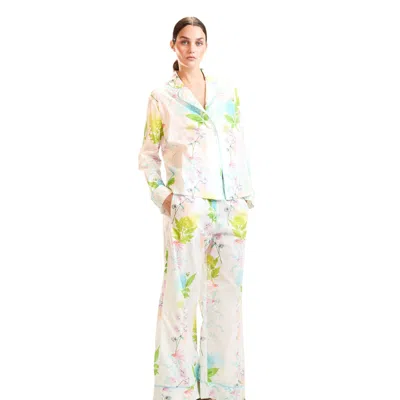 Cynthia Rowley Cotton Voile Pj Pants In Multi
