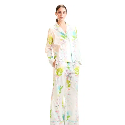 Cynthia Rowley Cotton Voile Pj Top In Multi