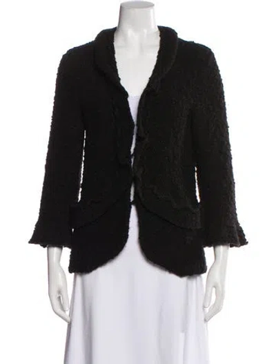 Pre-owned Cynthia Rowley Cowl Neck Sweater In Black