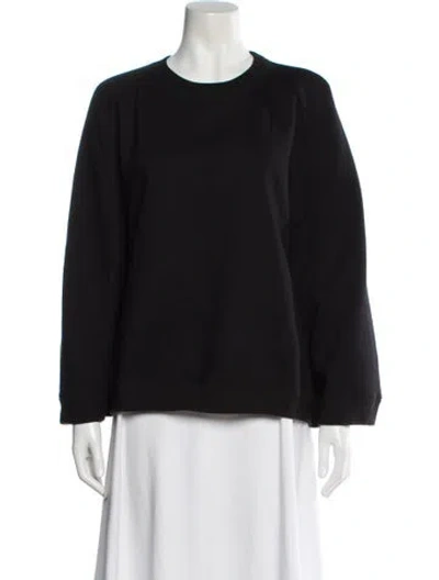 Pre-owned Cynthia Rowley Crew Neck Sweater In Black