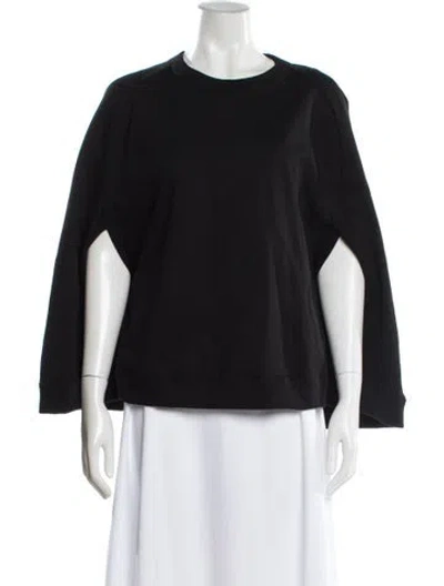 Pre-owned Cynthia Rowley Crew Neck Sweater In Black