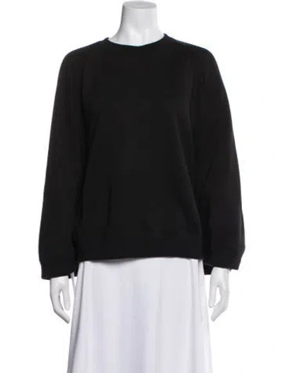 Pre-owned Cynthia Rowley Crew Neck Sweater In Black