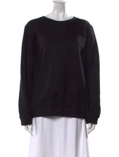 Pre-owned Cynthia Rowley Crew Neck Sweater In Black