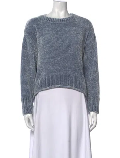 Pre-owned Cynthia Rowley Crew Neck Sweater In Blue