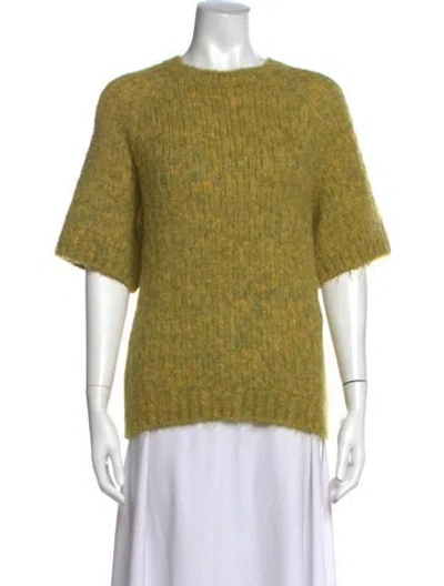 Pre-owned Cynthia Rowley Crew Neck Sweater In Green