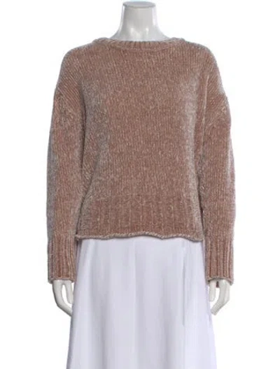 Pre-owned Cynthia Rowley Crew Neck Sweater In Neutral