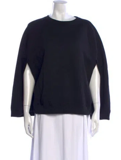 Pre-owned Cynthia Rowley Crew Neck Sweater W/ Tags In Black