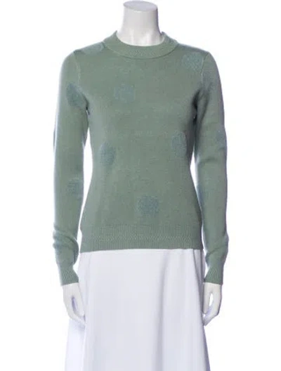 Pre-owned Cynthia Rowley Crew Neck Sweater W/ Tags In Green