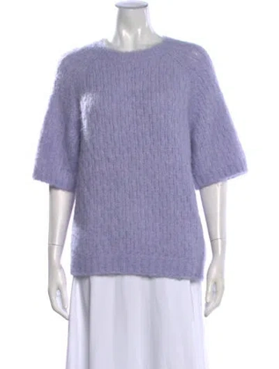 Pre-owned Cynthia Rowley Crew Neck Sweater W/ Tags In Purple