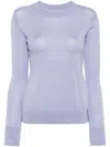 Cynthia Rowley Crew-neck Jumper In Purple