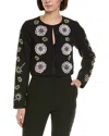 Cynthia Rowley Cropped Jacket In Black