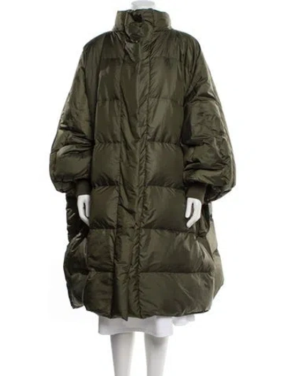 Pre-owned Cynthia Rowley Down Coat In Green