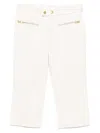 Cynthia Rowley Downtown Leather Cropped Trousers In Neutrals