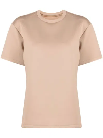 Cynthia Rowley Drop-shoulder Short-sleeved T-shirt In Brown