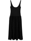 Cynthia Rowley Eloise Drop Waist Dress In Black
