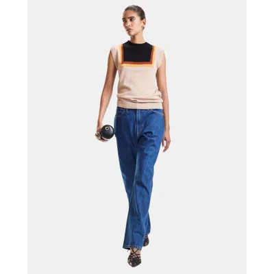 Cynthia Rowley Eastport Sleeveless Knit Pullover In Neutral