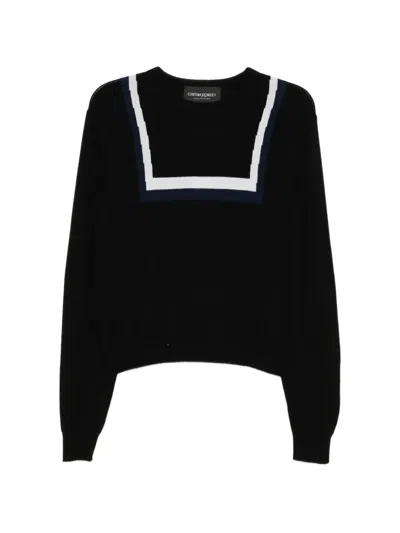 Cynthia Rowley Eastport Pullover In Black