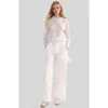 Cynthia Rowley Elea Wool Cashmere Sweater In White