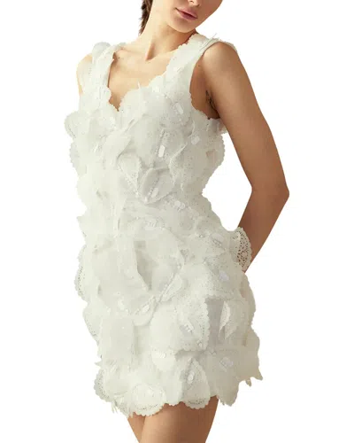 Cynthia Rowley Elle Embellished Heart Dress In White