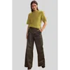 Cynthia Rowley Kendal Knitted Top In Dark Green