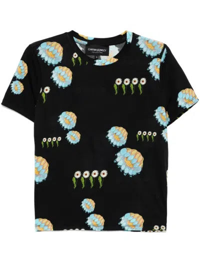 Cynthia Rowley Everyday T-shirt In Black