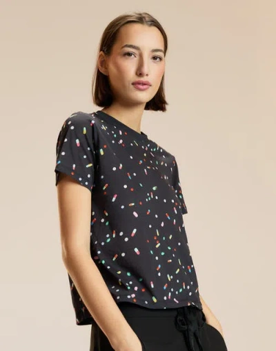 Cynthia Rowley Everyday Tee In Black