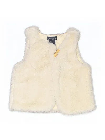 Pre-owned Cynthia Rowley Kids' Faux Fur Vest In White