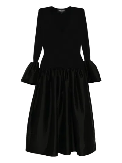 Cynthia Rowley Flared-sleeves Dress In Black