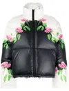 Cynthia Rowley Floral-print Puffer Jacket In Multicolour